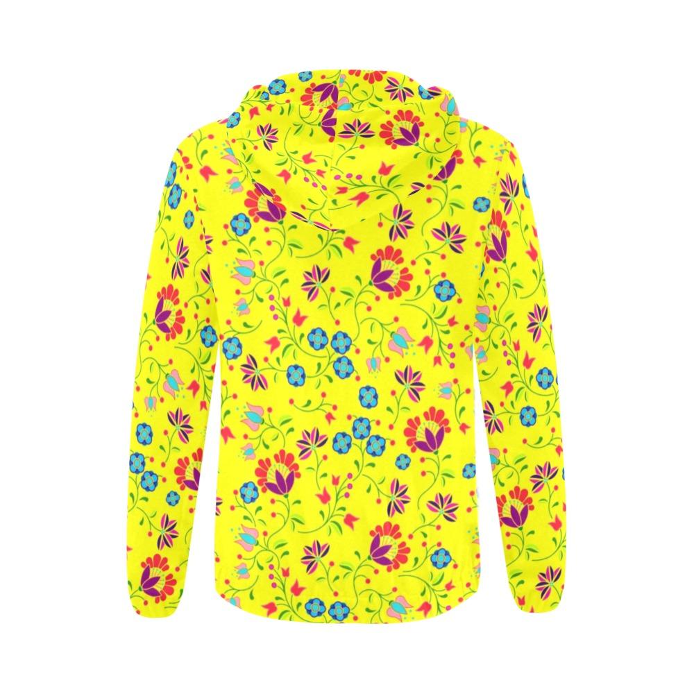 Fleur Indigine Mais All Over Print Full Zip Hoodie for Women (Model H14) All Over Print Full Zip Hoodie for Women (H14) e-joyer 