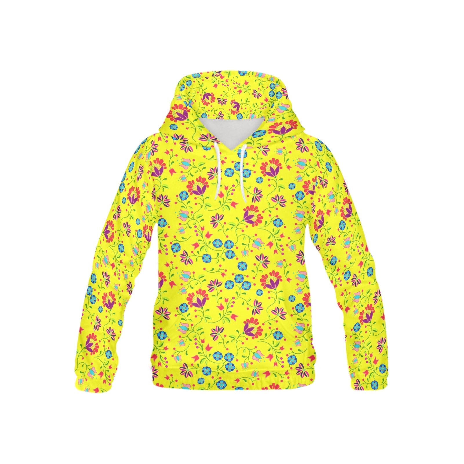 Fleur Indigine Mais All Over Print Hoodie for Kid (USA Size) (Model H13) All Over Print Hoodie for Kid (H13) e-joyer 