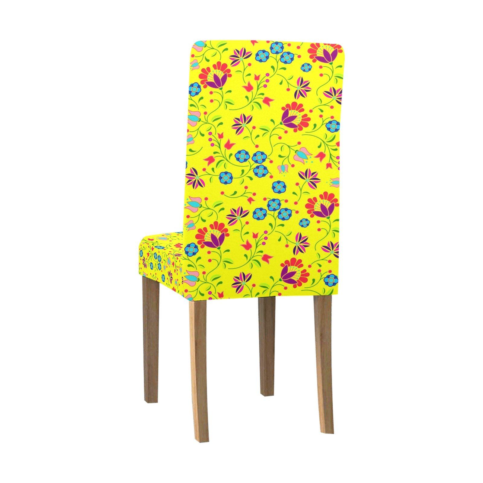 Fleur Indigine Mais Chair Cover (Pack of 4) Chair Cover (Pack of 4) e-joyer 