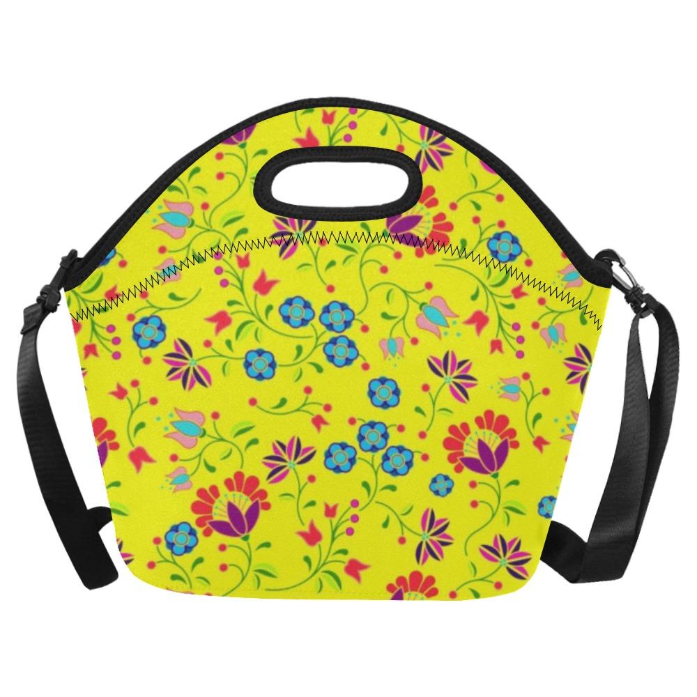 Fleur Indigine Mais Neoprene Lunch Bag/Large (Model 1669) bag e-joyer 