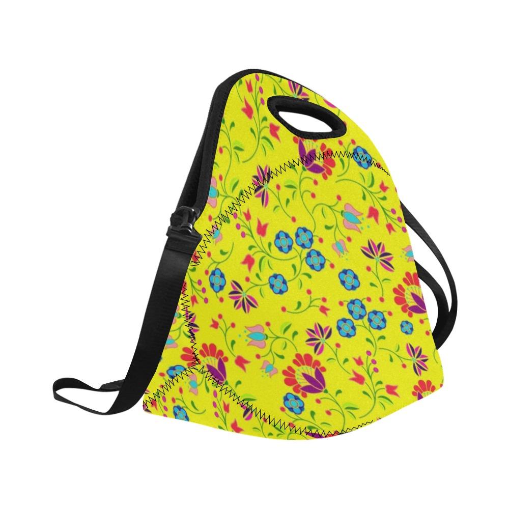 Fleur Indigine Mais Neoprene Lunch Bag/Large (Model 1669) bag e-joyer 