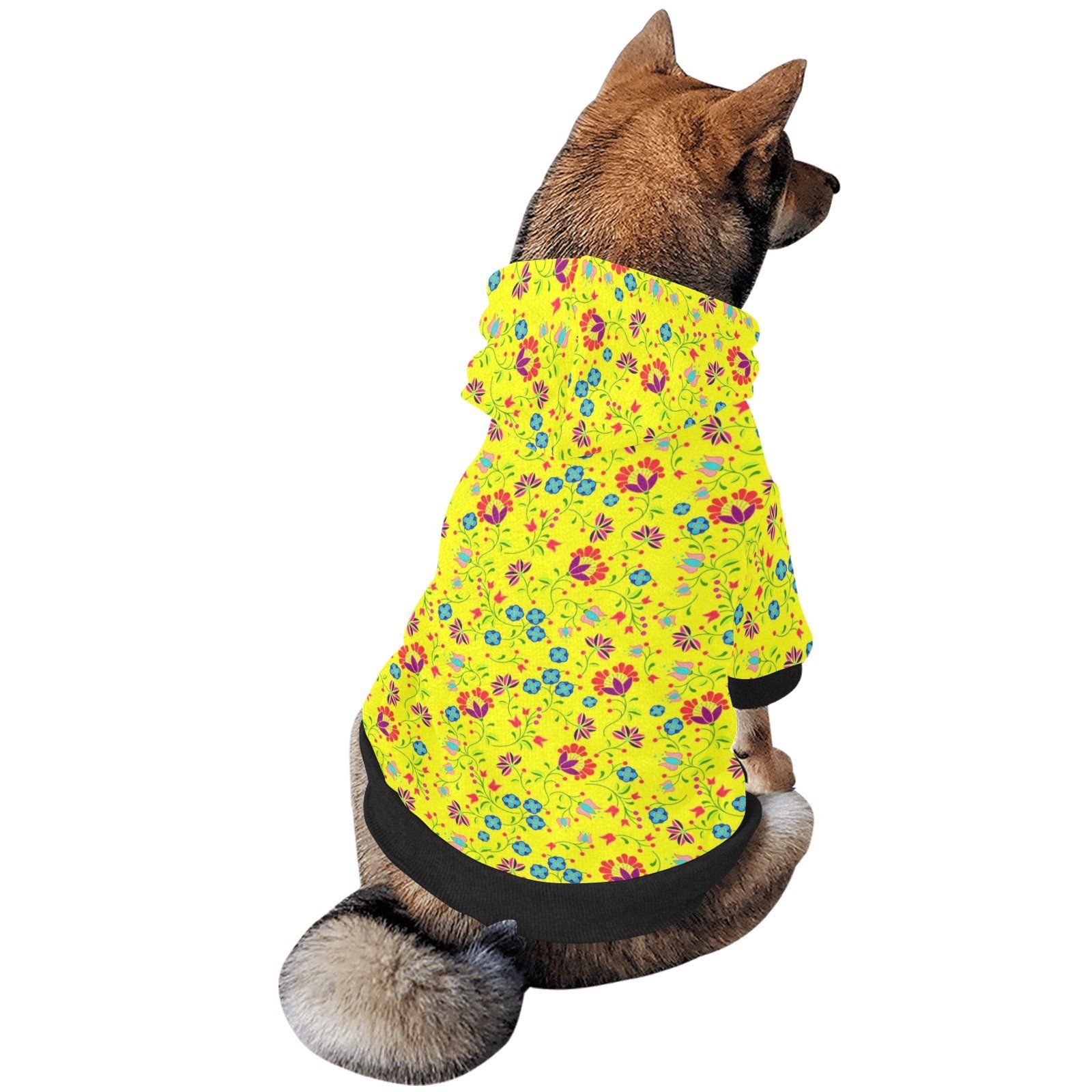 Fleur Indigine Mais Pet Dog Hoodie Pet Dog Hoodie e-joyer 