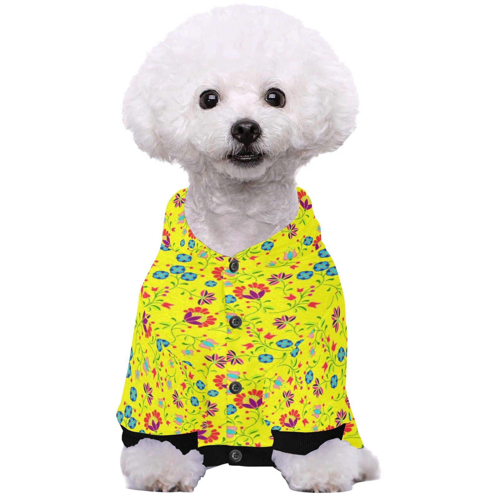 Fleur Indigine Mais Pet Dog Hoodie Pet Dog Hoodie e-joyer 