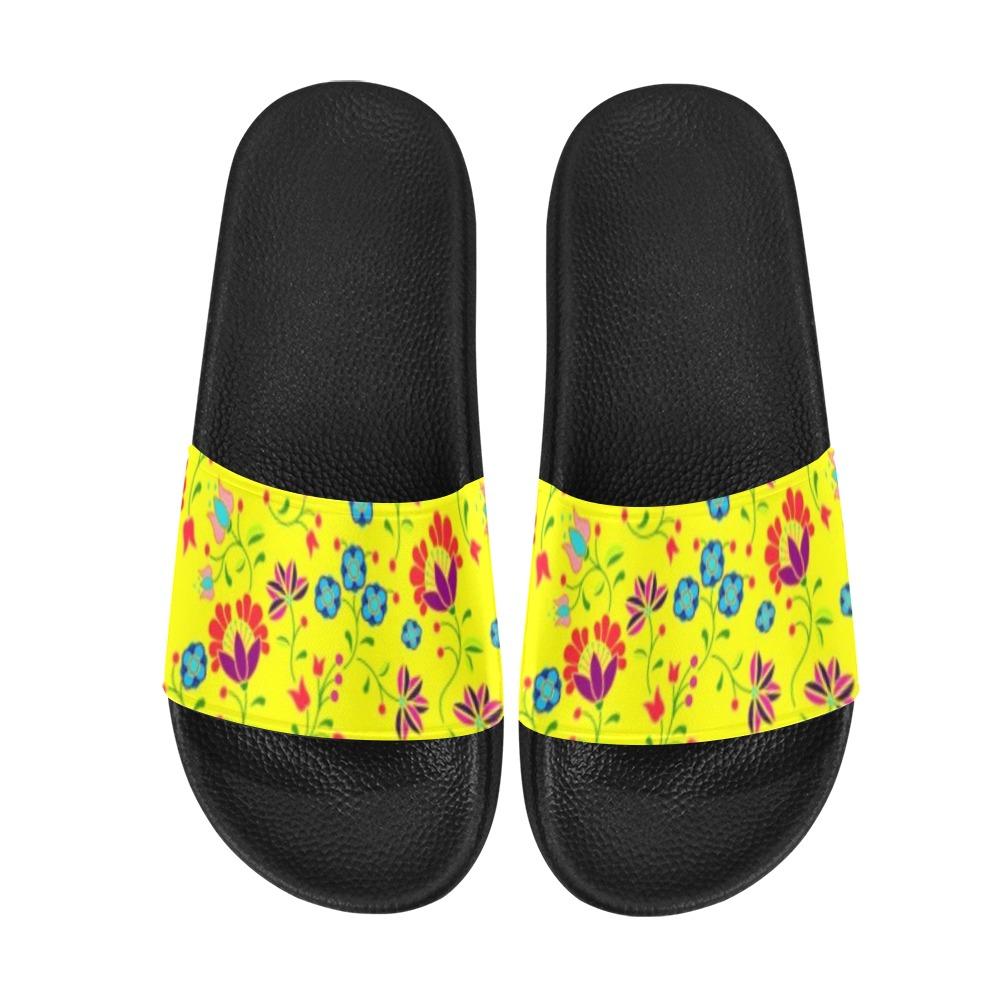 Fleur Indigine Mais Women's Slide Sandals (Model 057) Women's Slide Sandals (057) e-joyer 