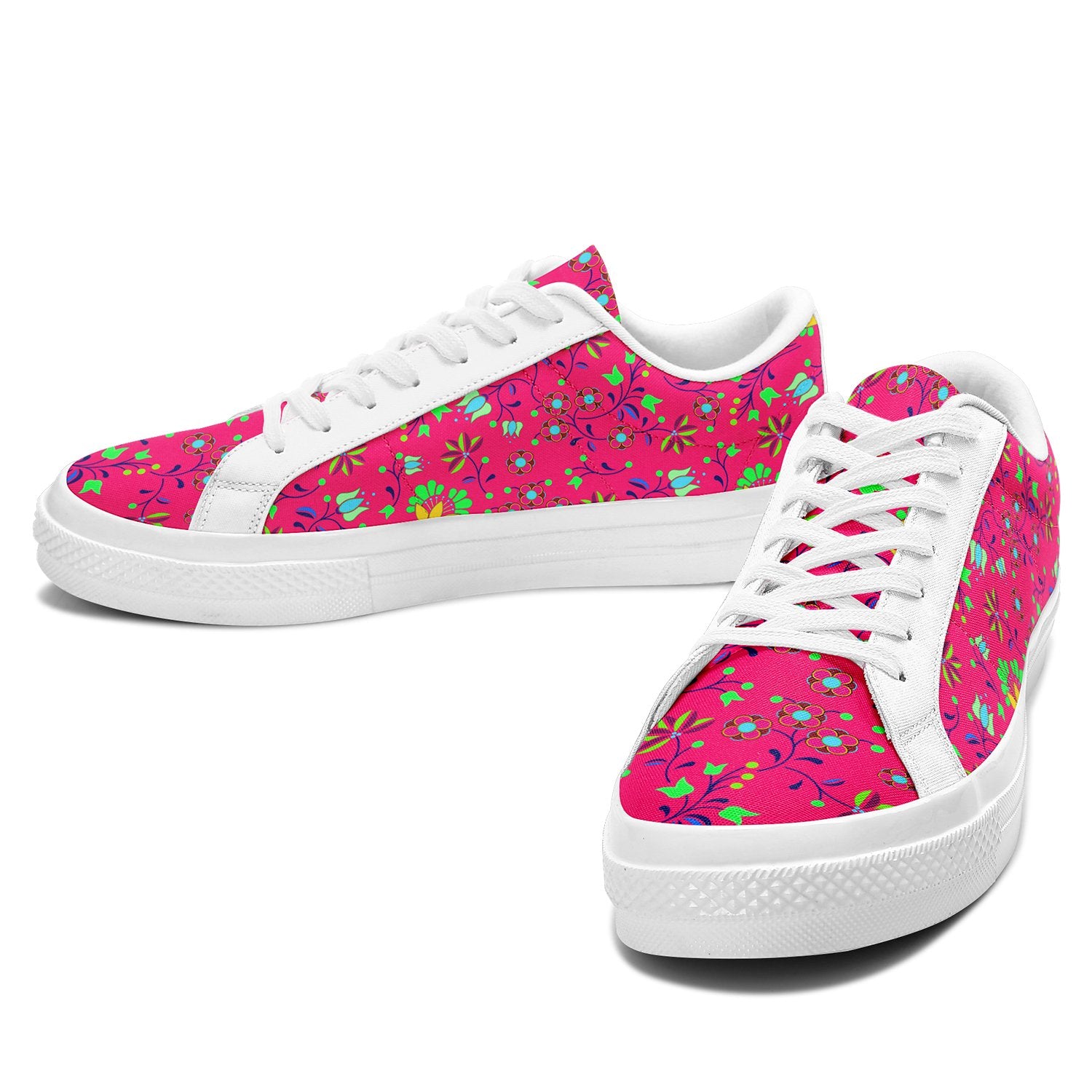 Fleur Indigine Rouge Aapisi Low Top Canvas Shoes White Sole aapisi Herman 