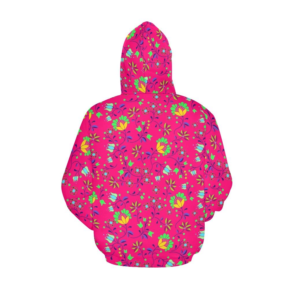 Fleur Indigine Rouge All Over Print Hoodie for Women (USA Size) (Model H13) All Over Print Hoodie for Women (H13) e-joyer 