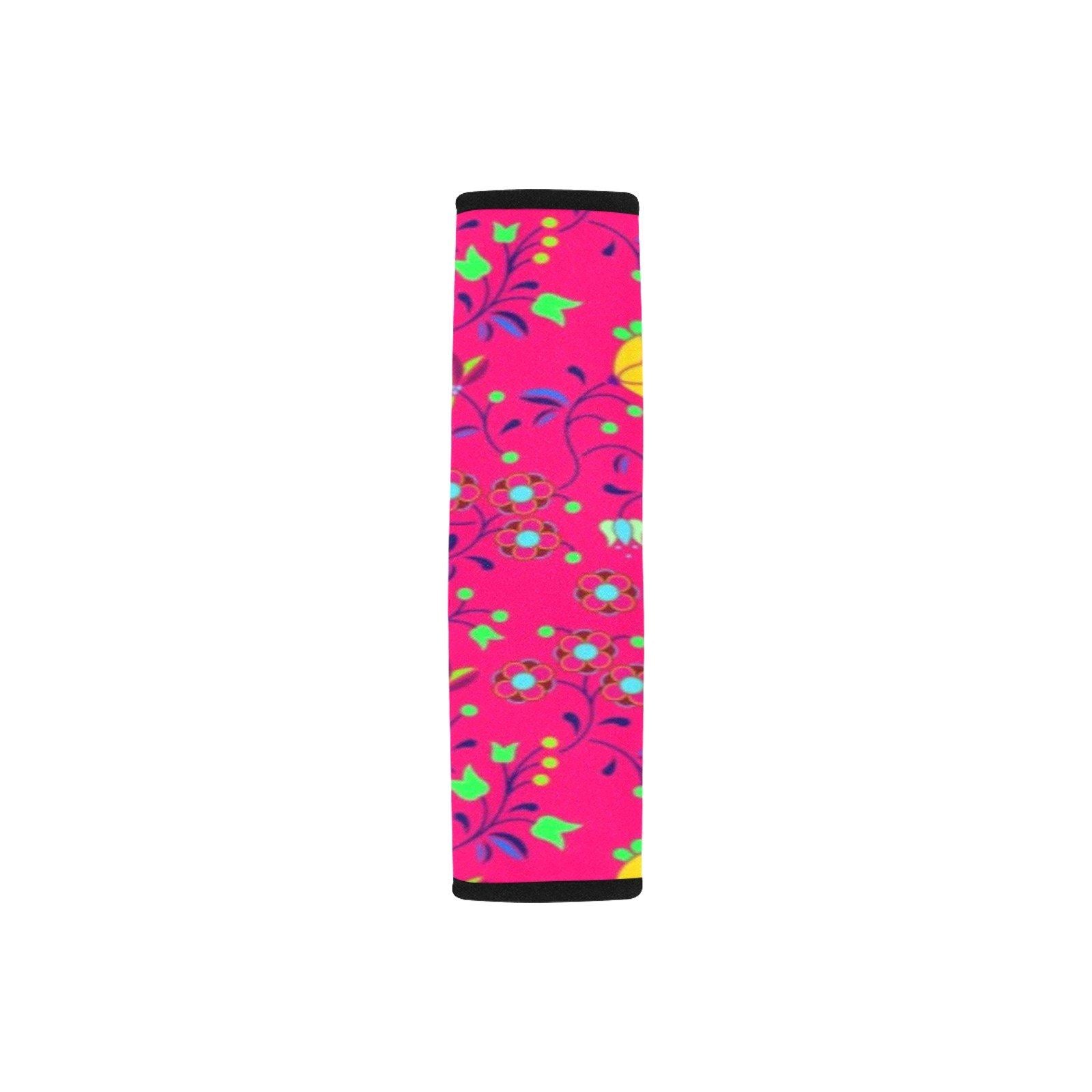 Fleur Indigine Rouge Car Seat Belt Cover 7''x12.6'' (Pack of 2) Car Seat Belt Cover 7x12.6 (Pack of 2) e-joyer 