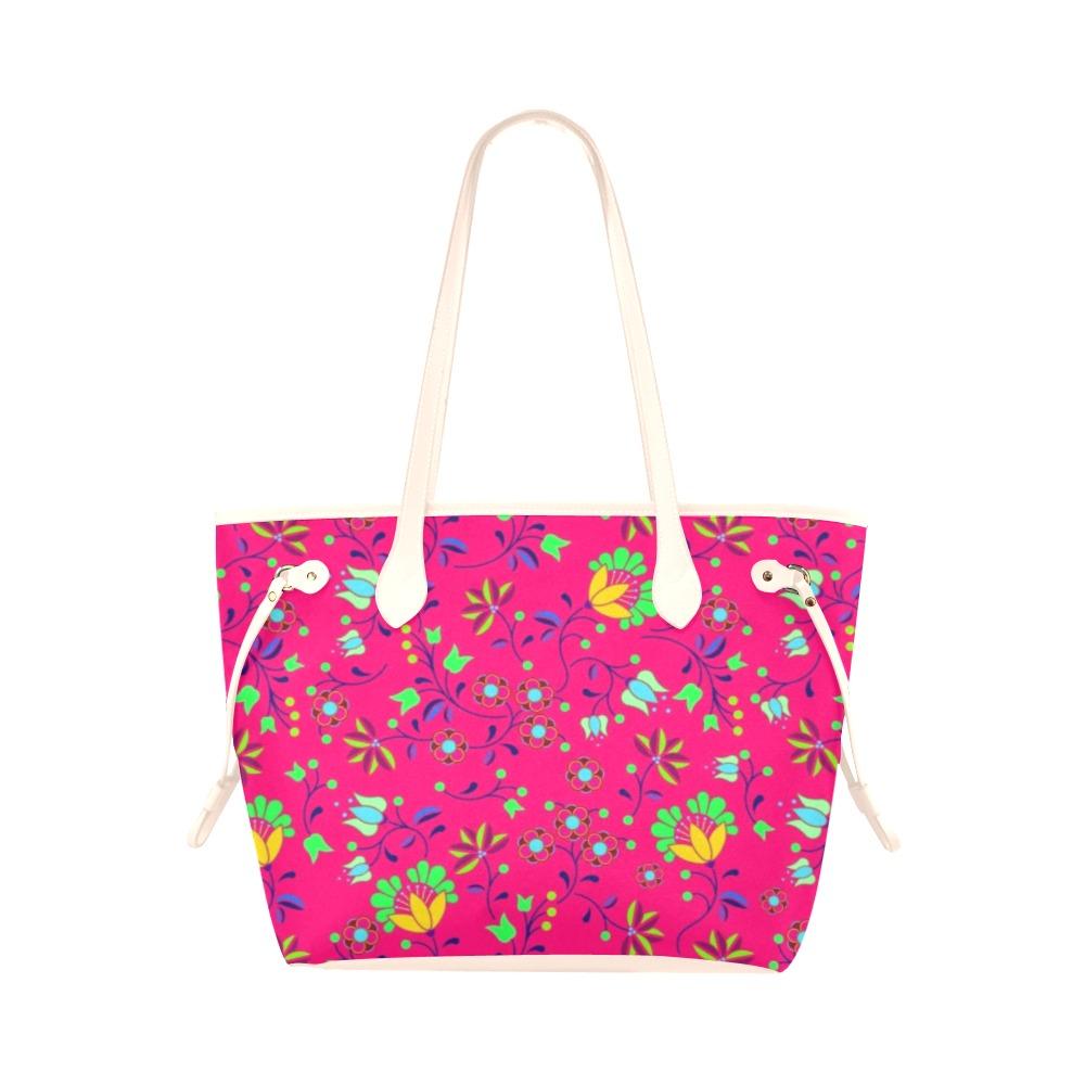 Fleur Indigine Rouge Clover Canvas Tote Bag (Model 1661) Clover Canvas Tote Bag (1661) e-joyer 