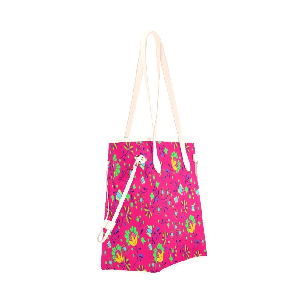 Fleur Indigine Rouge Clover Canvas Tote Bag (Model 1661) Clover Canvas Tote Bag (1661) e-joyer 