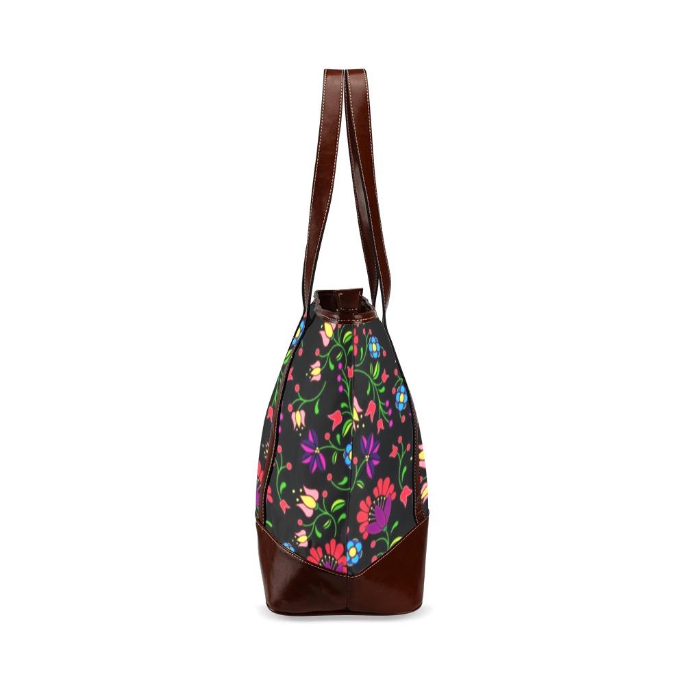 Fleur Indigine Tote Handbag (Model 1642) Tote Handbags (1642) e-joyer 