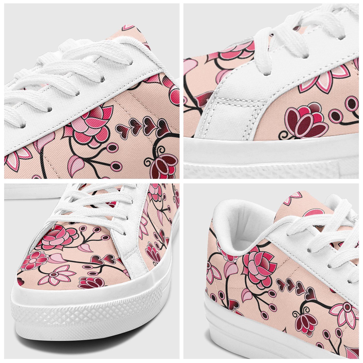 Floral Amour Aapisi Low Top Canvas Shoes White Sole aapisi Herman 