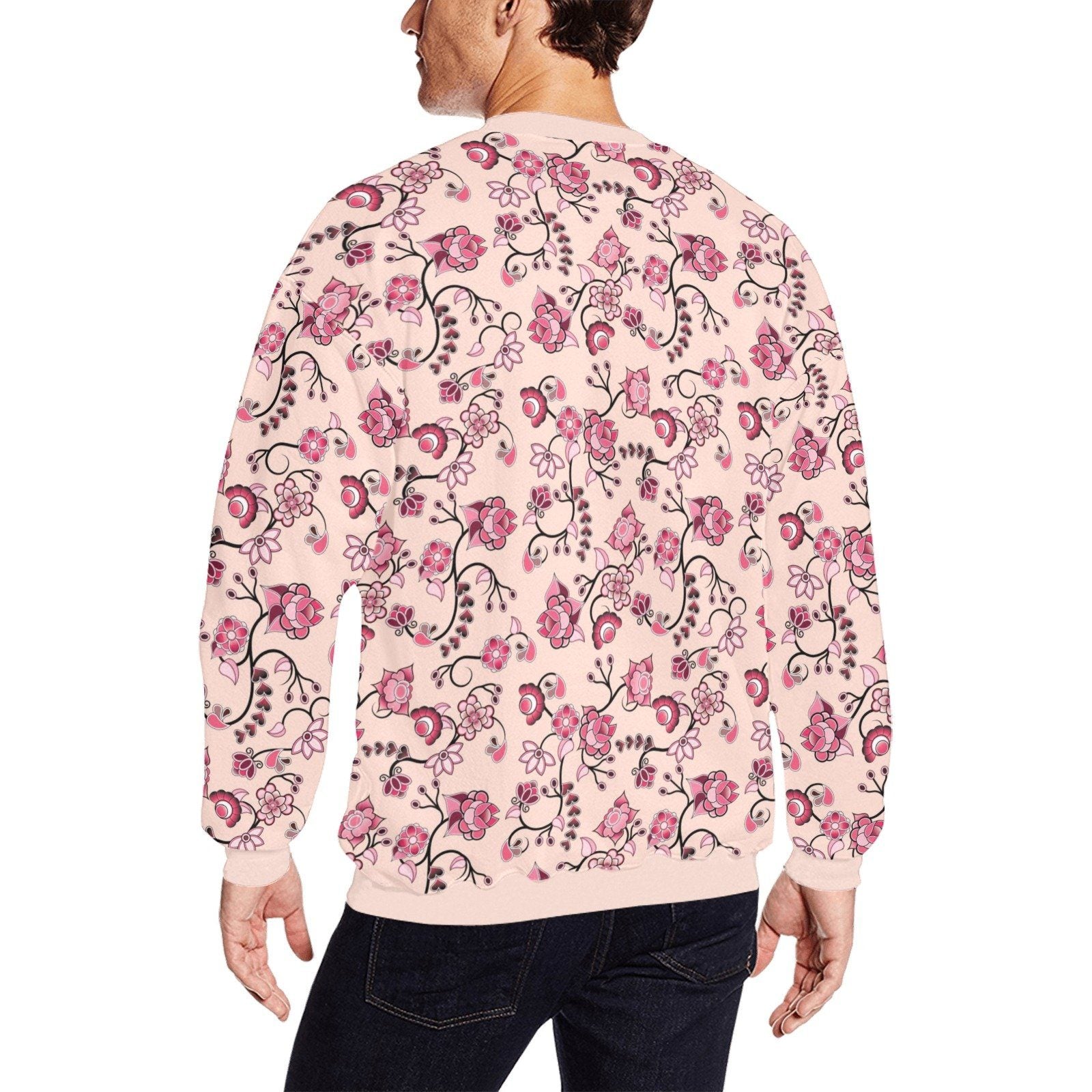 Floral Amour All Over Print Crewneck Sweatshirt for Men (Model H18) shirt e-joyer 
