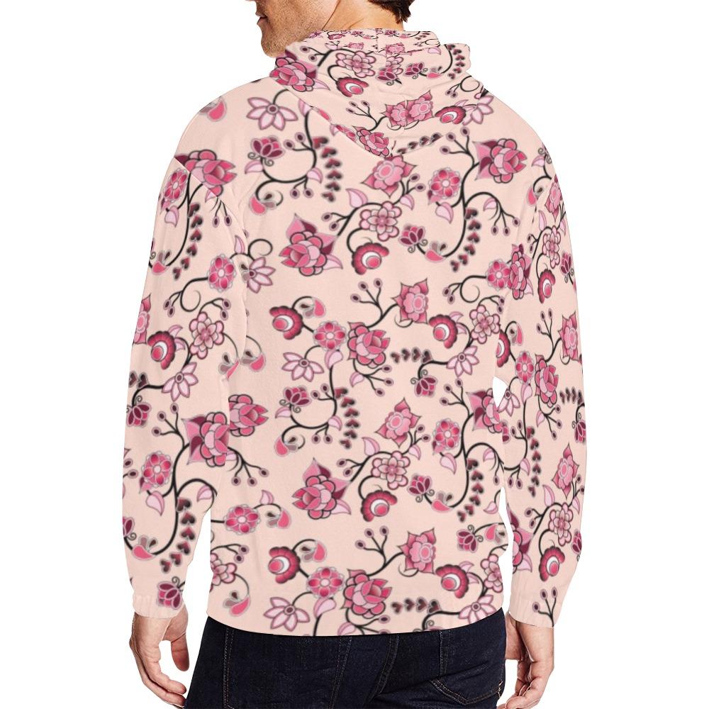 Floral Amour All Over Print Full Zip Hoodie for Men (Model H14) All Over Print Full Zip Hoodie for Men (H14) e-joyer 