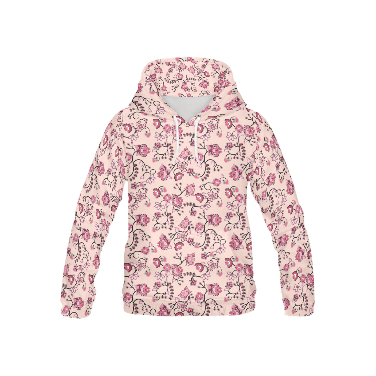 Floral Amour All Over Print Hoodie for Kid (USA Size) (Model H13) All Over Print Hoodie for Kid (H13) e-joyer 