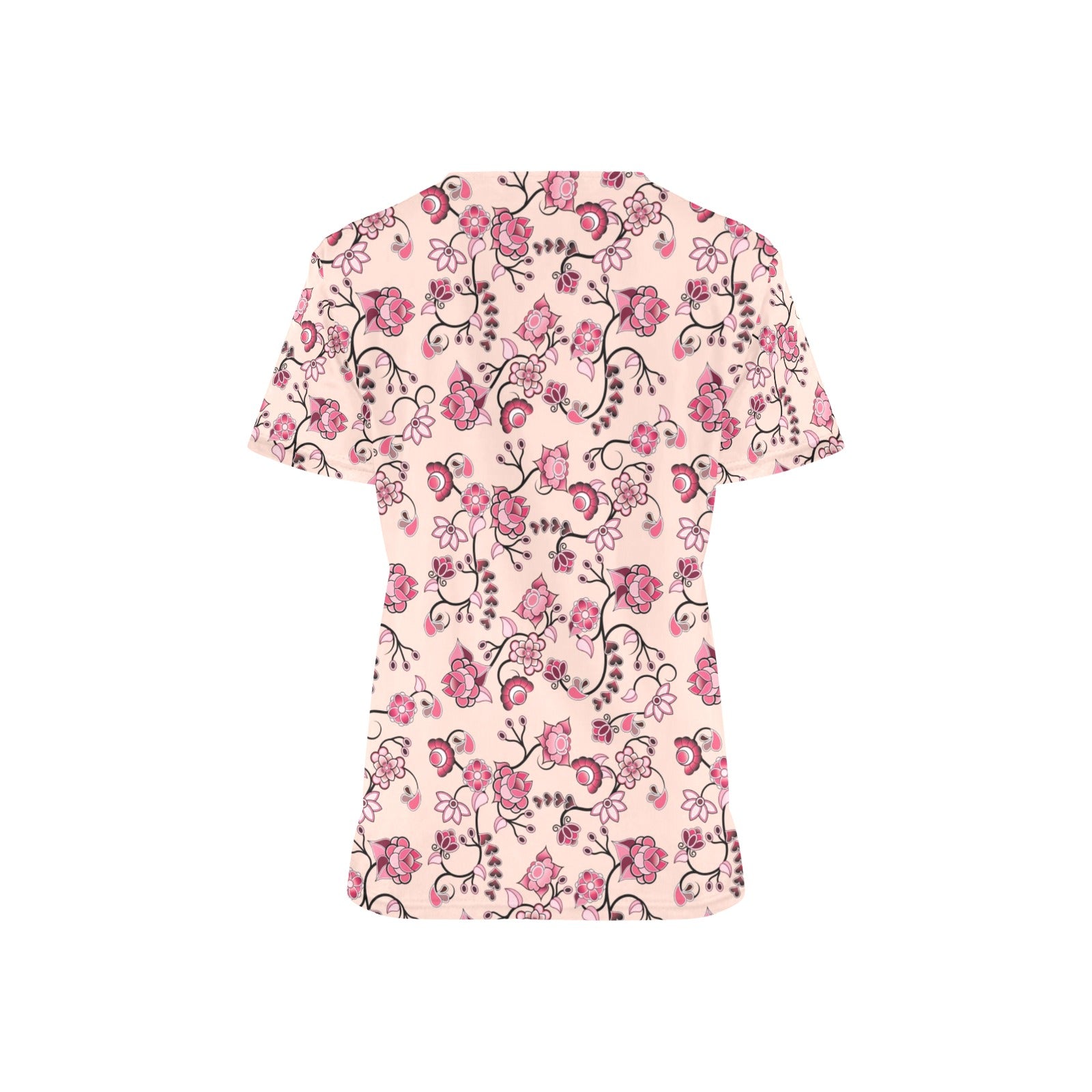 Floral Amour All Over Print Scrub Top Scrub Top e-joyer 