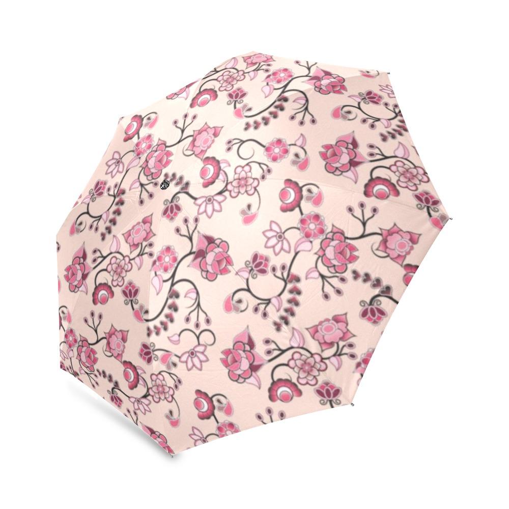 Floral Amour Foldable Umbrella (Model U01) Foldable Umbrella e-joyer 