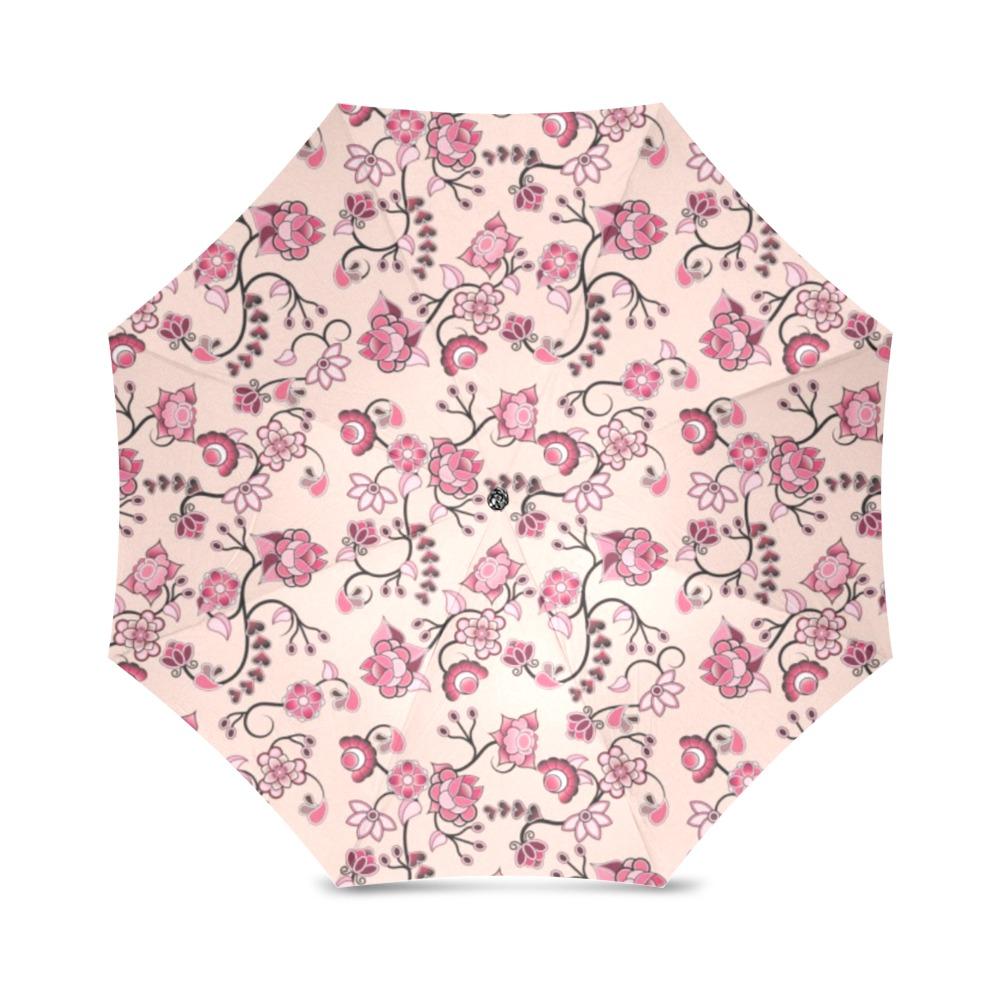 Floral Amour Foldable Umbrella (Model U01) Foldable Umbrella e-joyer 