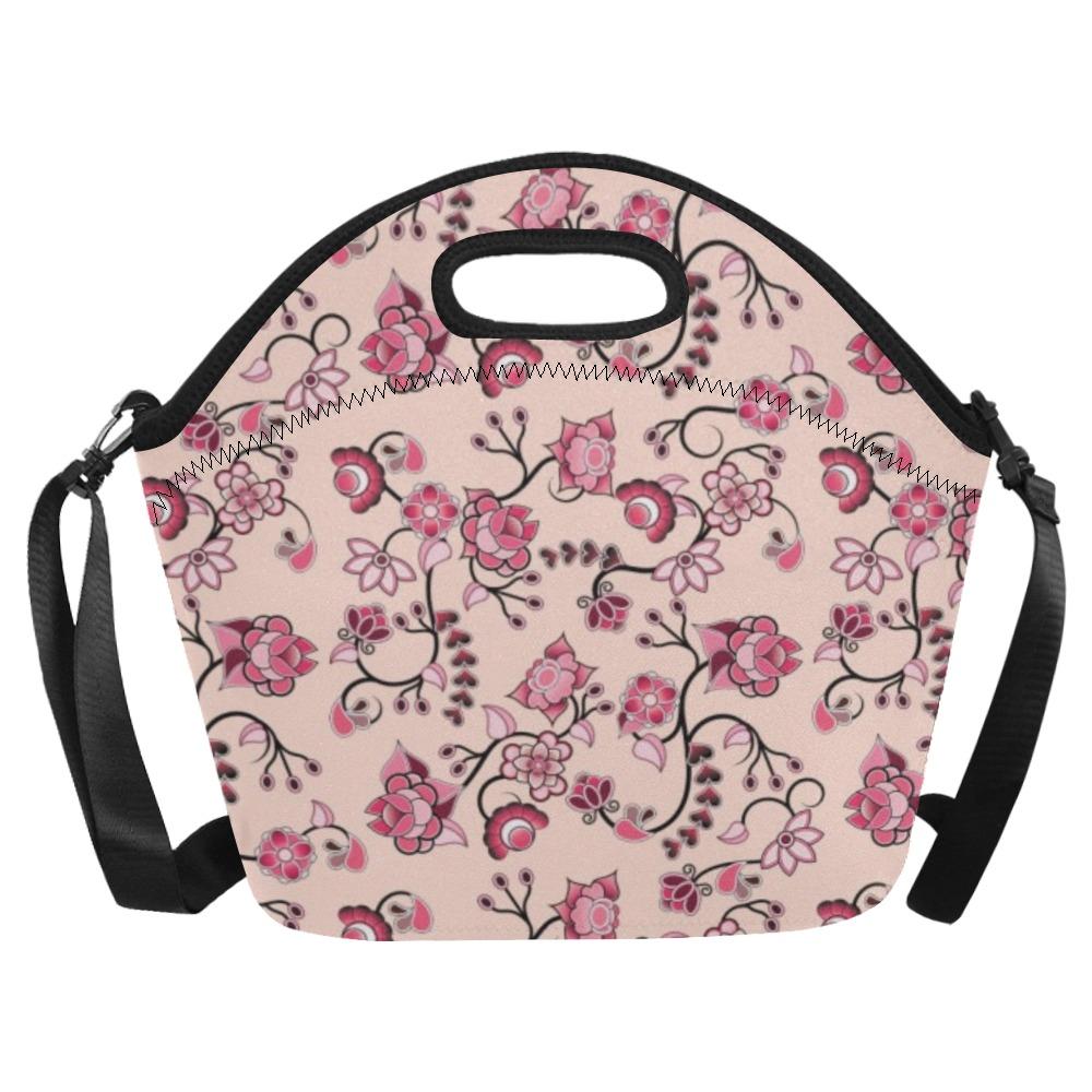 Floral Amour Neoprene Lunch Bag/Large (Model 1669) bag e-joyer 