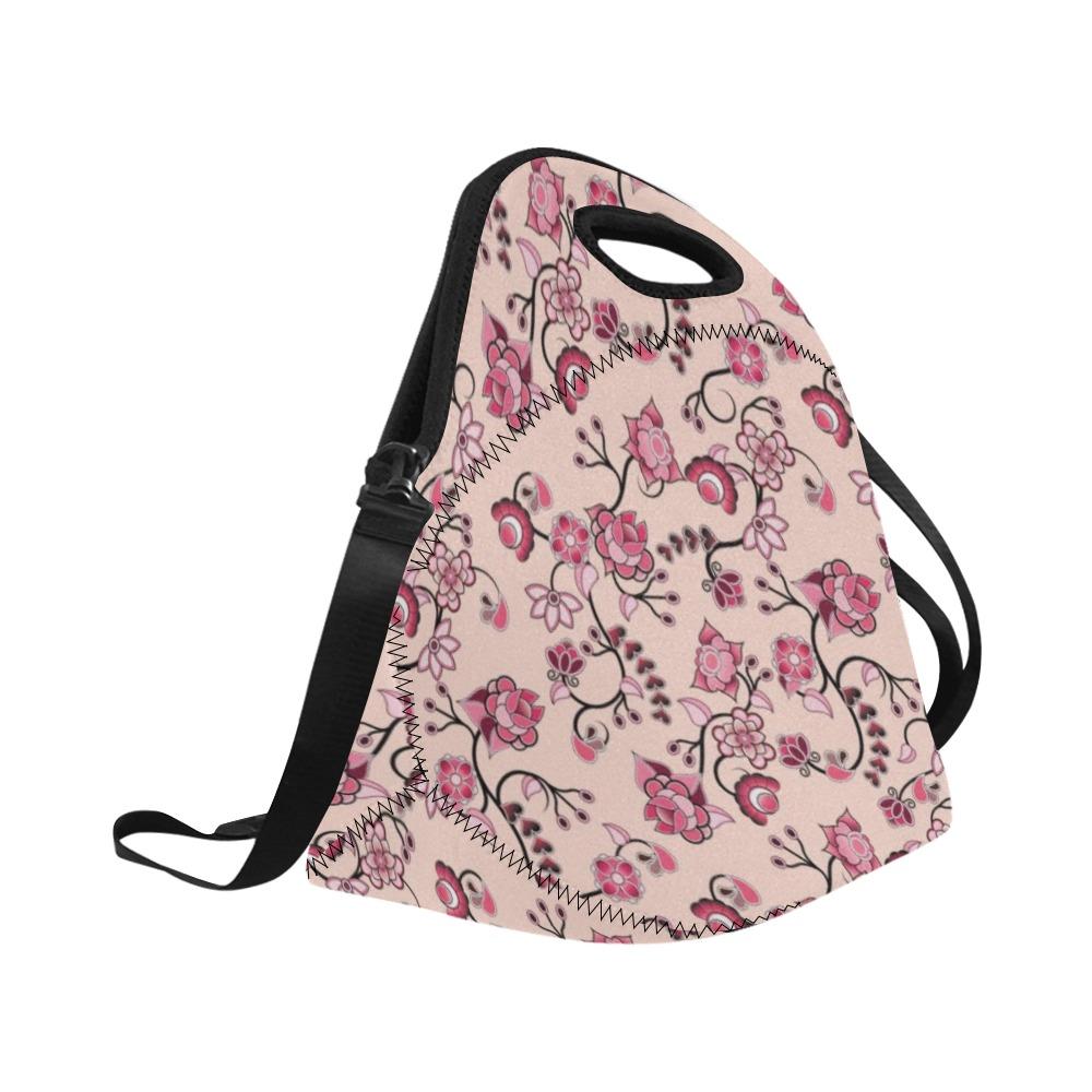 Floral Amour Neoprene Lunch Bag/Large (Model 1669) bag e-joyer 