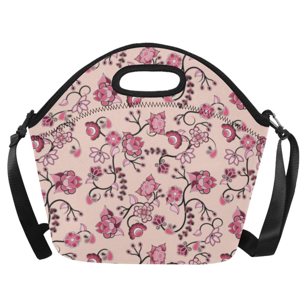 Floral Amour Neoprene Lunch Bag/Large (Model 1669) bag e-joyer 