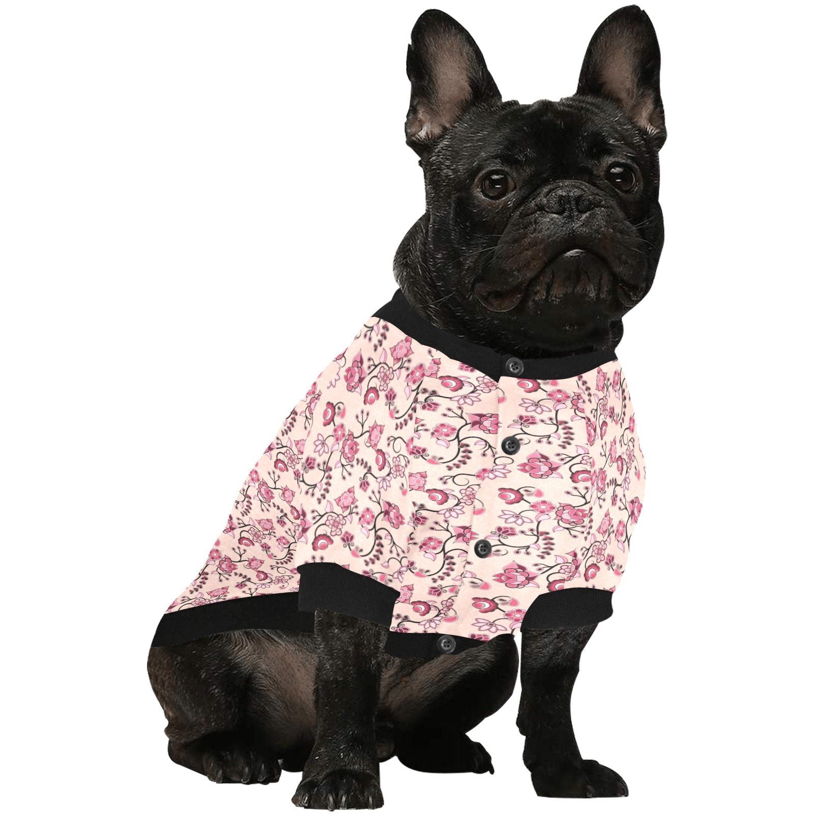 Floral Amour Pet Dog Round Neck Shirt Pet Dog Round Neck Shirt e-joyer 