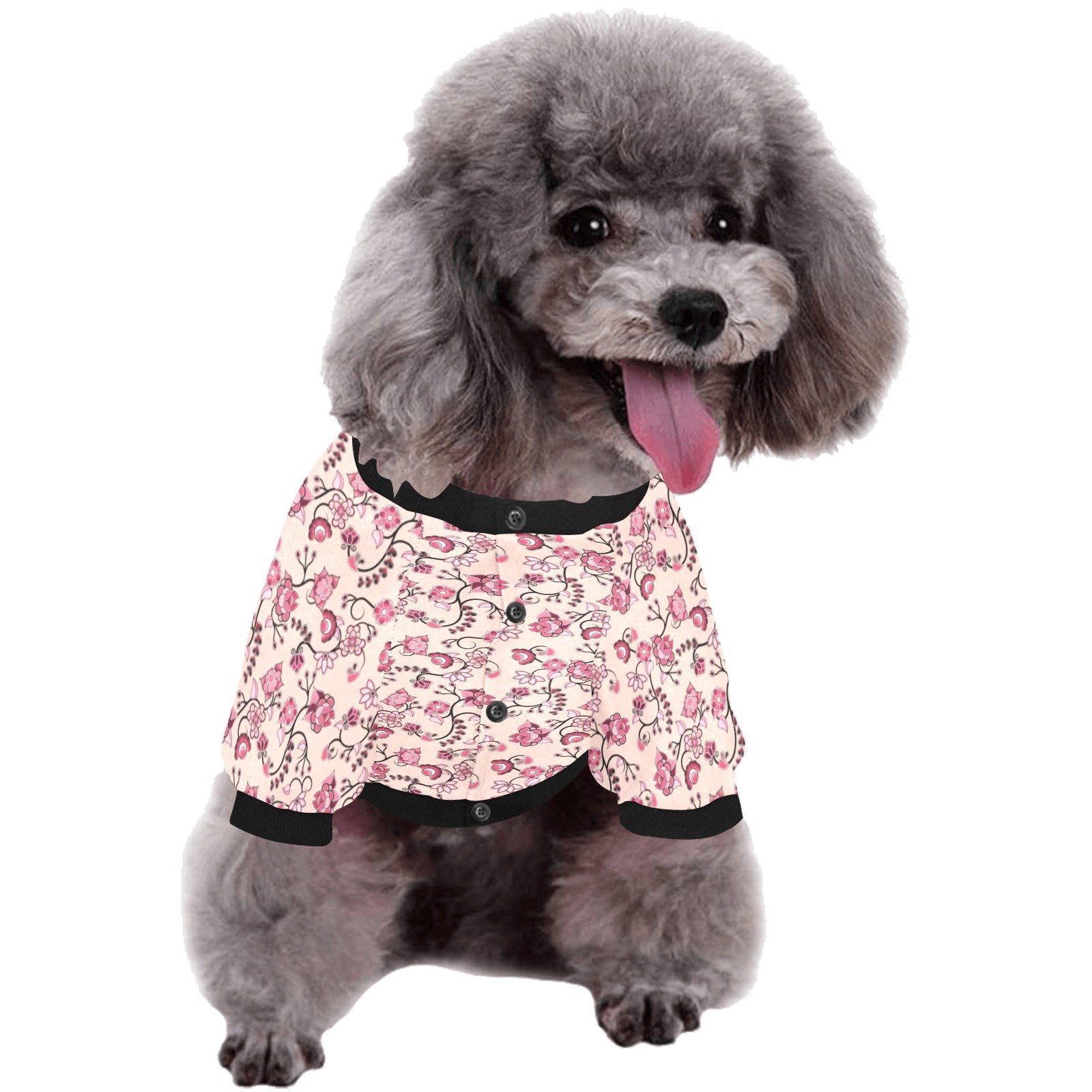 Floral Amour Pet Dog Round Neck Shirt Pet Dog Round Neck Shirt e-joyer 