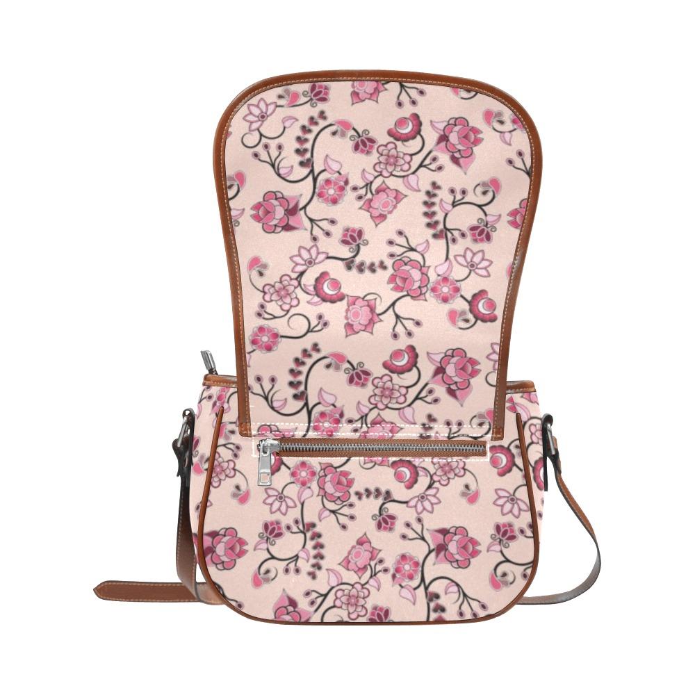 Floral Amour Saddle Bag/Large (Model 1649) bag e-joyer 