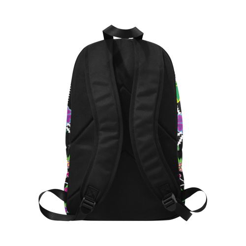 Floral Beadwork-01 Fabric Backpack for Adult (Model 1659) Casual Backpack for Adult (1659) e-joyer 