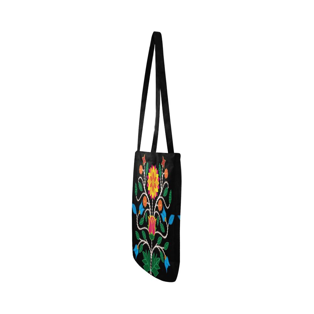 Floral Beadwork-03 Reusable Shopping Bag Model 1660 (Two sides) Shopping Tote Bag (1660) e-joyer 