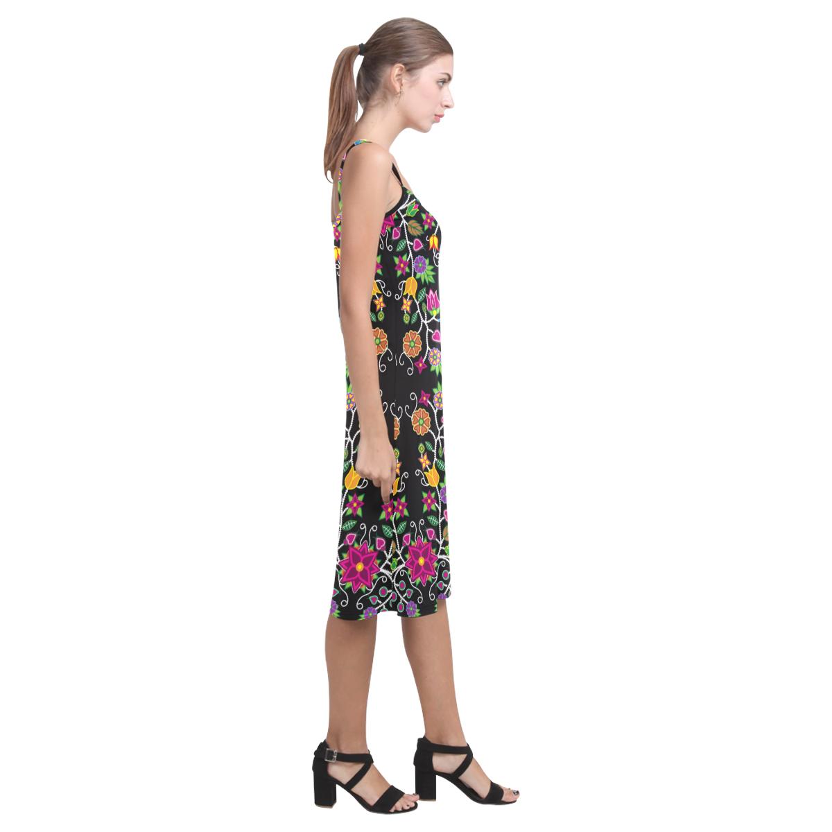Floral Beadwork Alcestis Slip Dress (Model D05) Alcestis Slip Dress (D05) e-joyer 