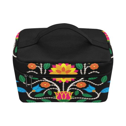 Floral Beadwork Four Clans Cosmetic Bag/Large (Model 1658) Cosmetic Bag e-joyer 