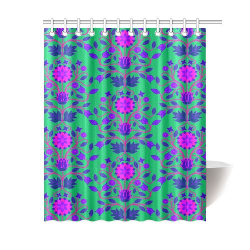 Floral Beadwork Four Clans Deep Lake Shower Curtain 60"x72" Shower Curtain 60"x72" e-joyer 