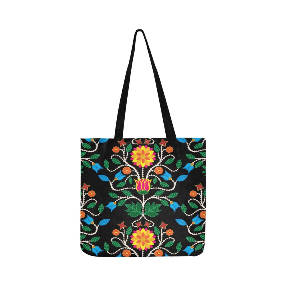 Floral Beadwork Four Clans Reusable Shopping Bag Model 1660 (Two sides) Shopping Tote Bag (1660) e-joyer 