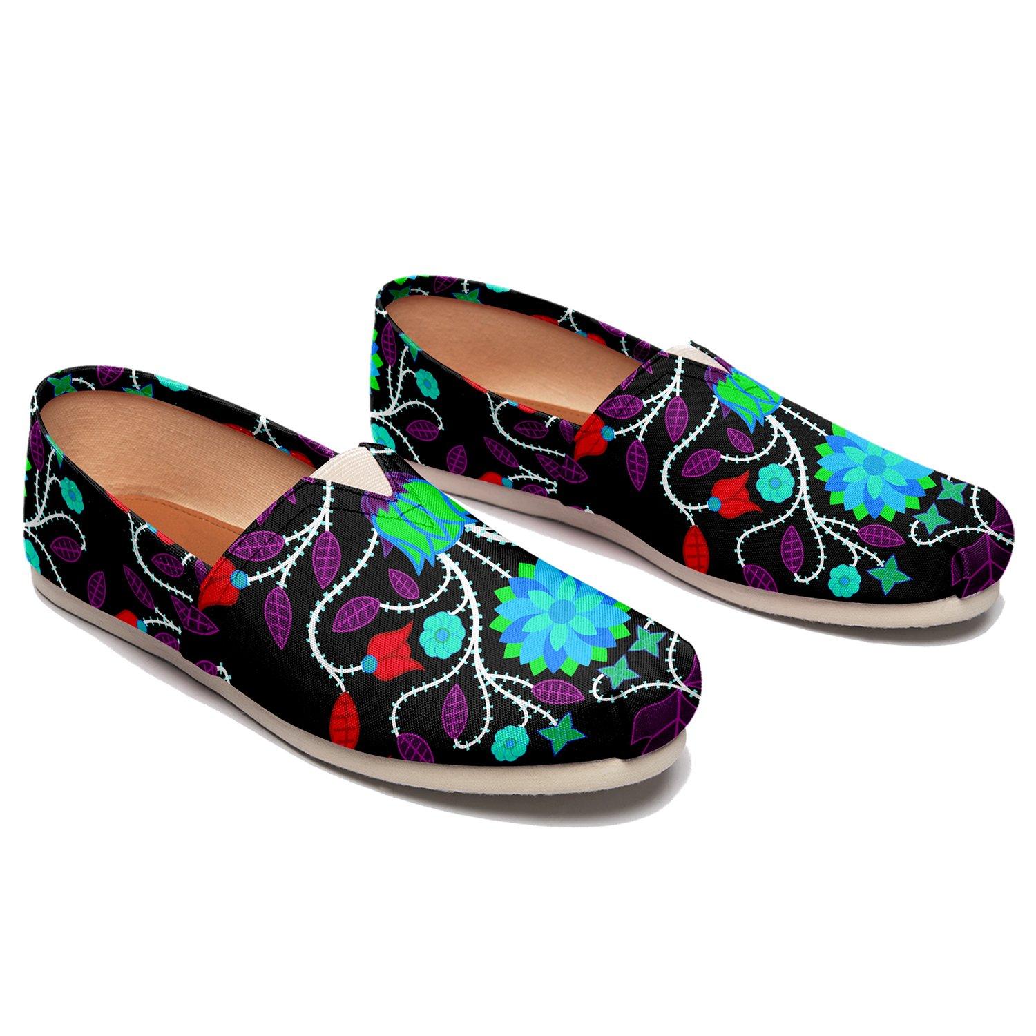 Floral Beadwork Four Clans Winter Casual Unisex Slip On Shoe Herman 