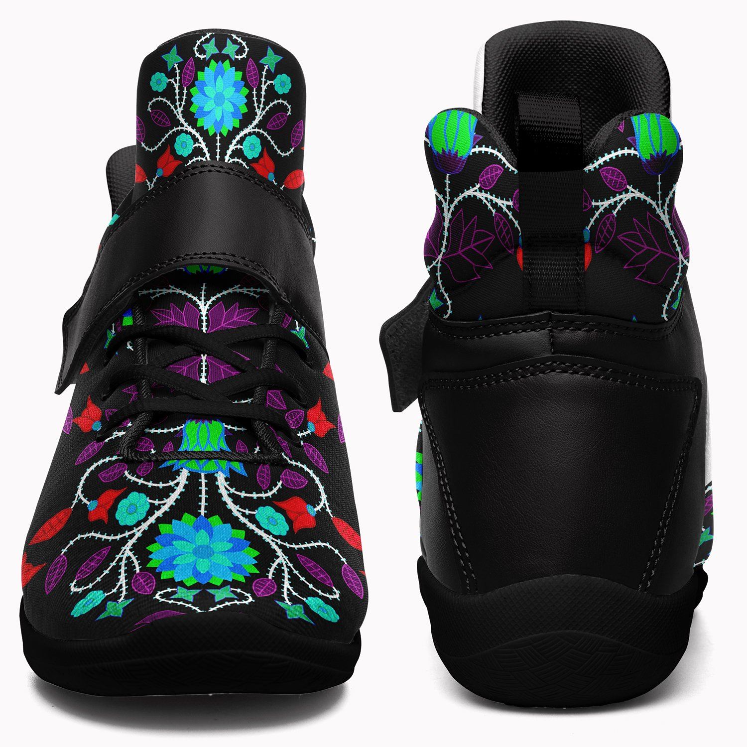 Floral Beadwork Four Clans Winter Ipottaa Basketball / Sport High Top Shoes 49 Dzine 
