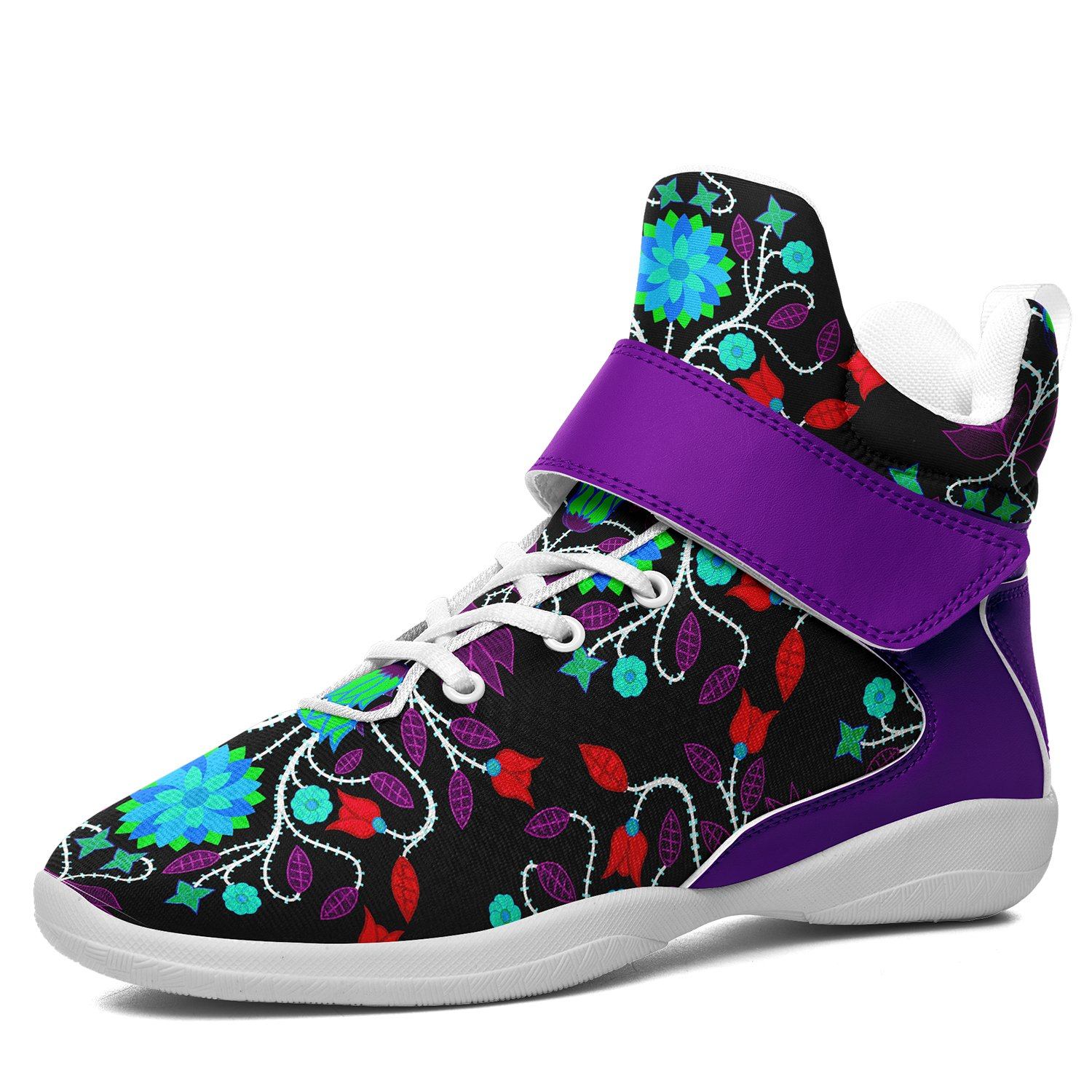 Floral Beadwork Four Clans Winter Ipottaa Basketball / Sport High Top Shoes 49 Dzine 