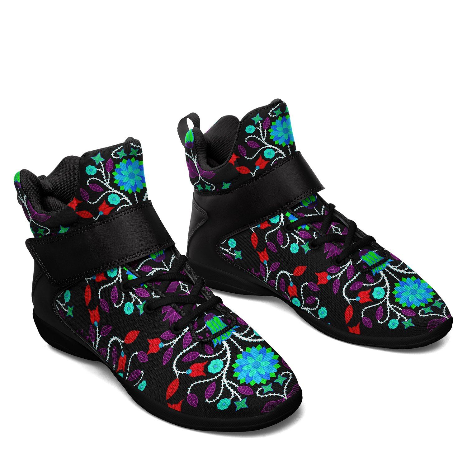 Floral Beadwork Four Clans Winter Ipottaa Basketball / Sport High Top Shoes 49 Dzine 