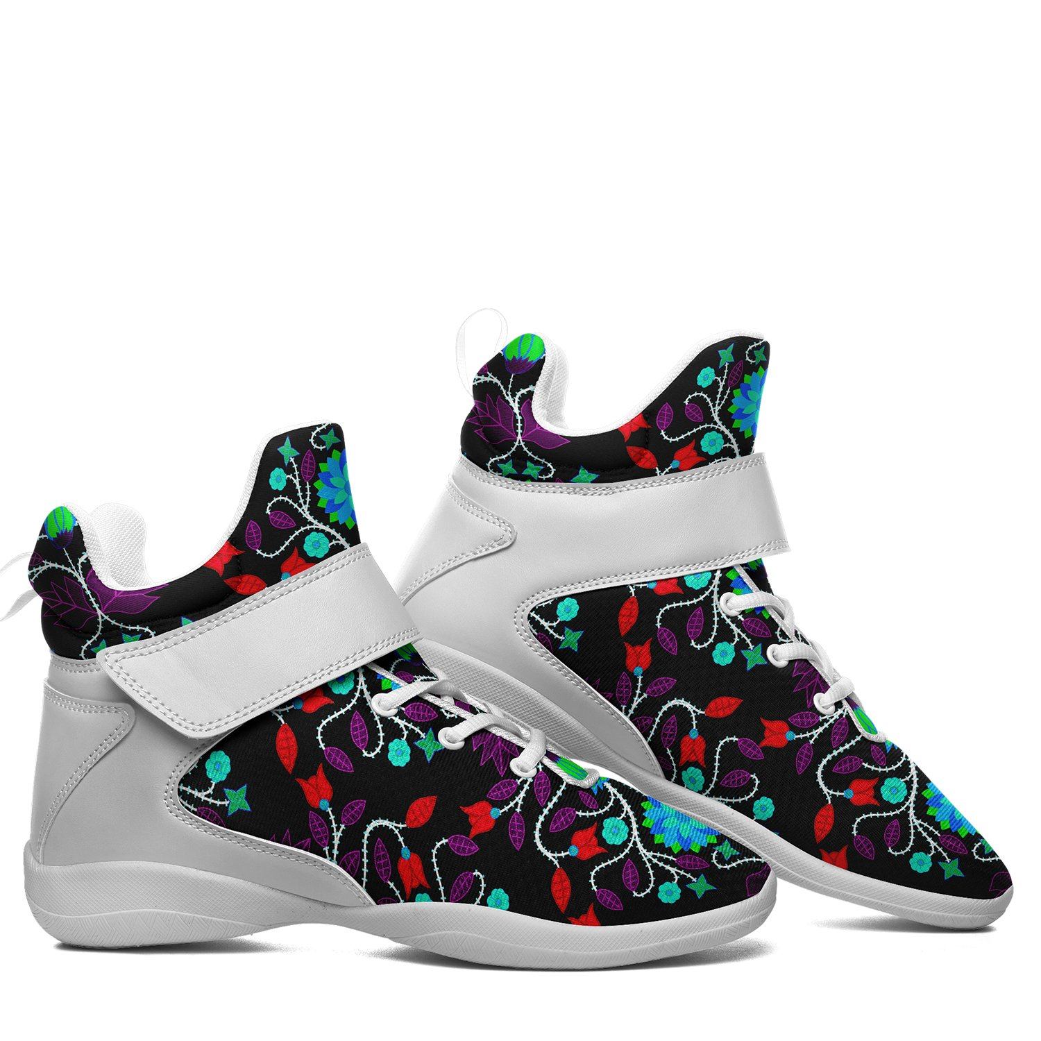 Floral Beadwork Four Clans Winter Ipottaa Basketball / Sport High Top Shoes 49 Dzine 