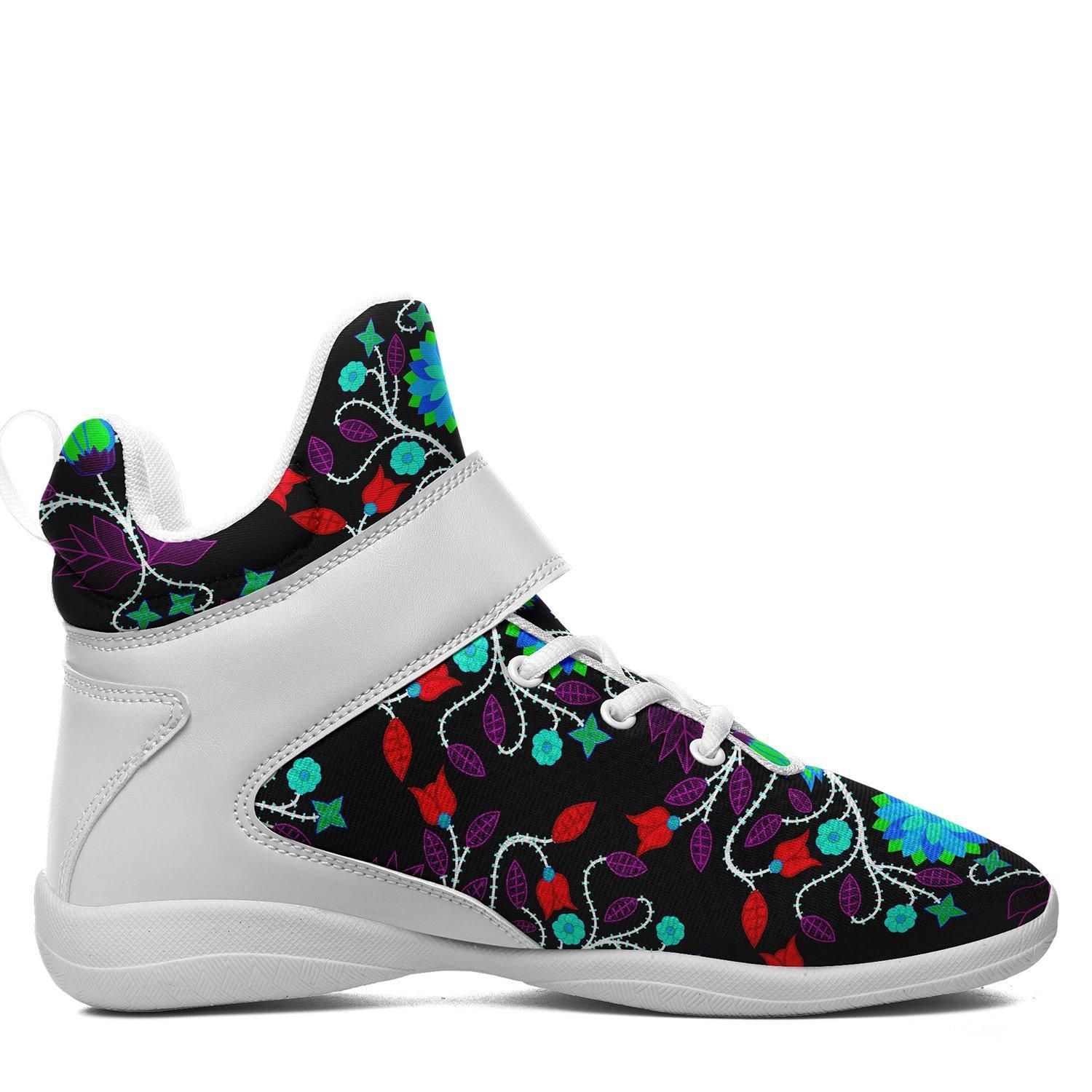 Floral Beadwork Four Clans Winter Ipottaa Basketball / Sport High Top Shoes - White Sole 49 Dzine 