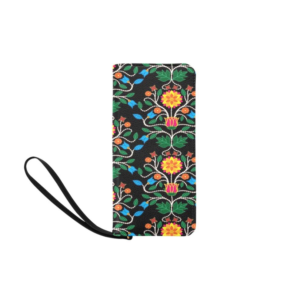 Floral Beadwork Four Clans Women's Clutch Purse (Model 1637) Women's Clutch Purse (1637) e-joyer 