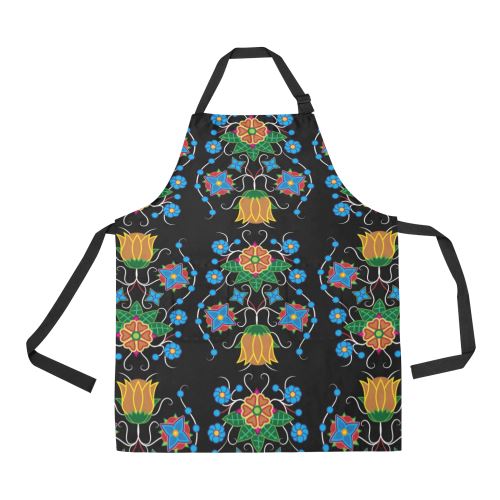 Floral Beadwork Four Mothers All Over Print Apron All Over Print Apron e-joyer 