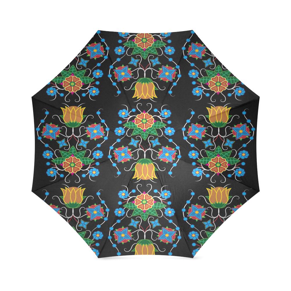 Floral Beadwork Four Mothers Foldable Umbrella Foldable Umbrella e-joyer 