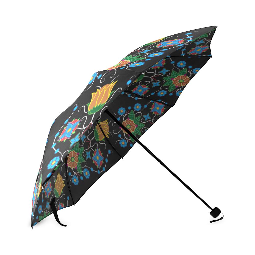 Floral Beadwork Four Mothers Foldable Umbrella Foldable Umbrella e-joyer 