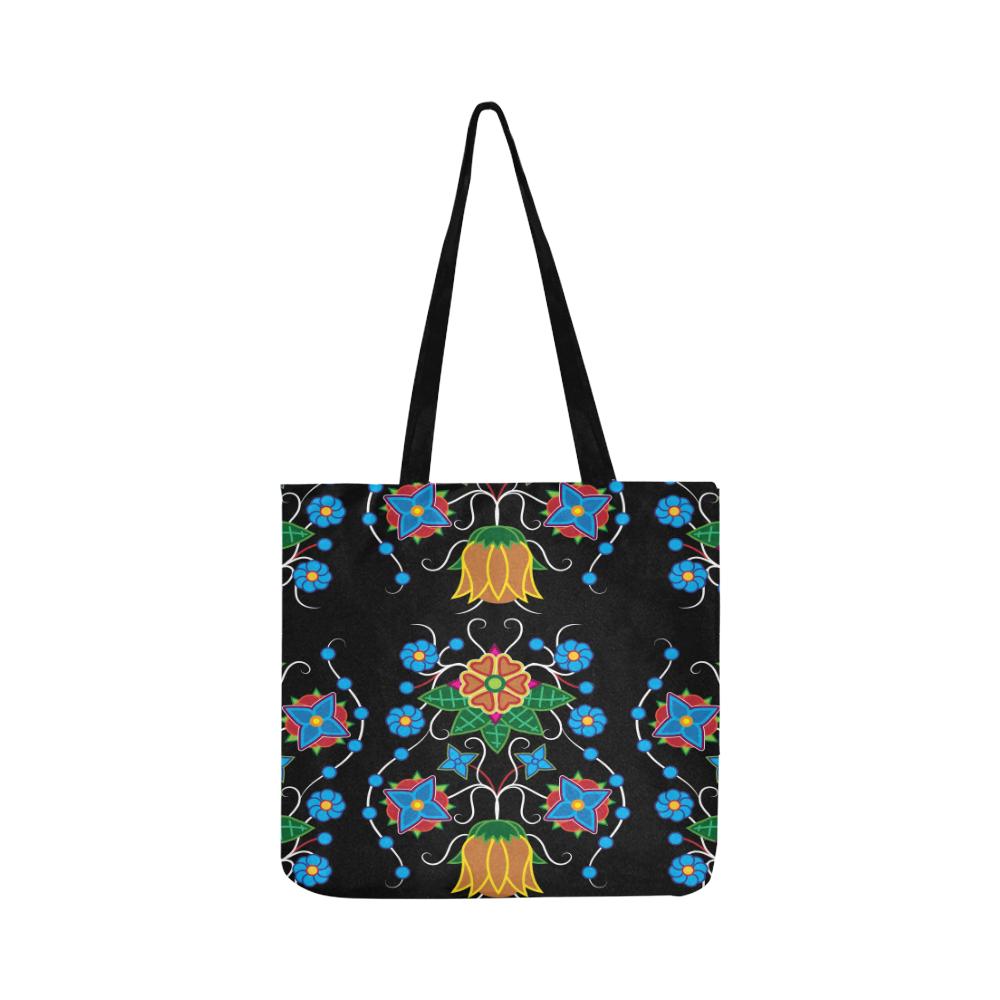 Floral Beadwork Four Mothers Reusable Shopping Bag Model 1660 (Two sides) Shopping Tote Bag (1660) e-joyer 