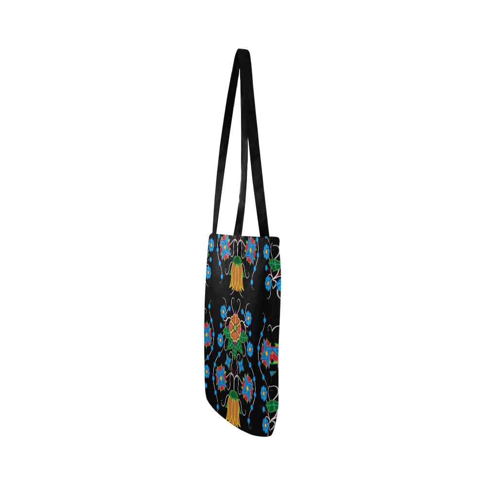 Floral Beadwork Four Mothers Reusable Shopping Bag Model 1660 (Two sides) Shopping Tote Bag (1660) e-joyer 