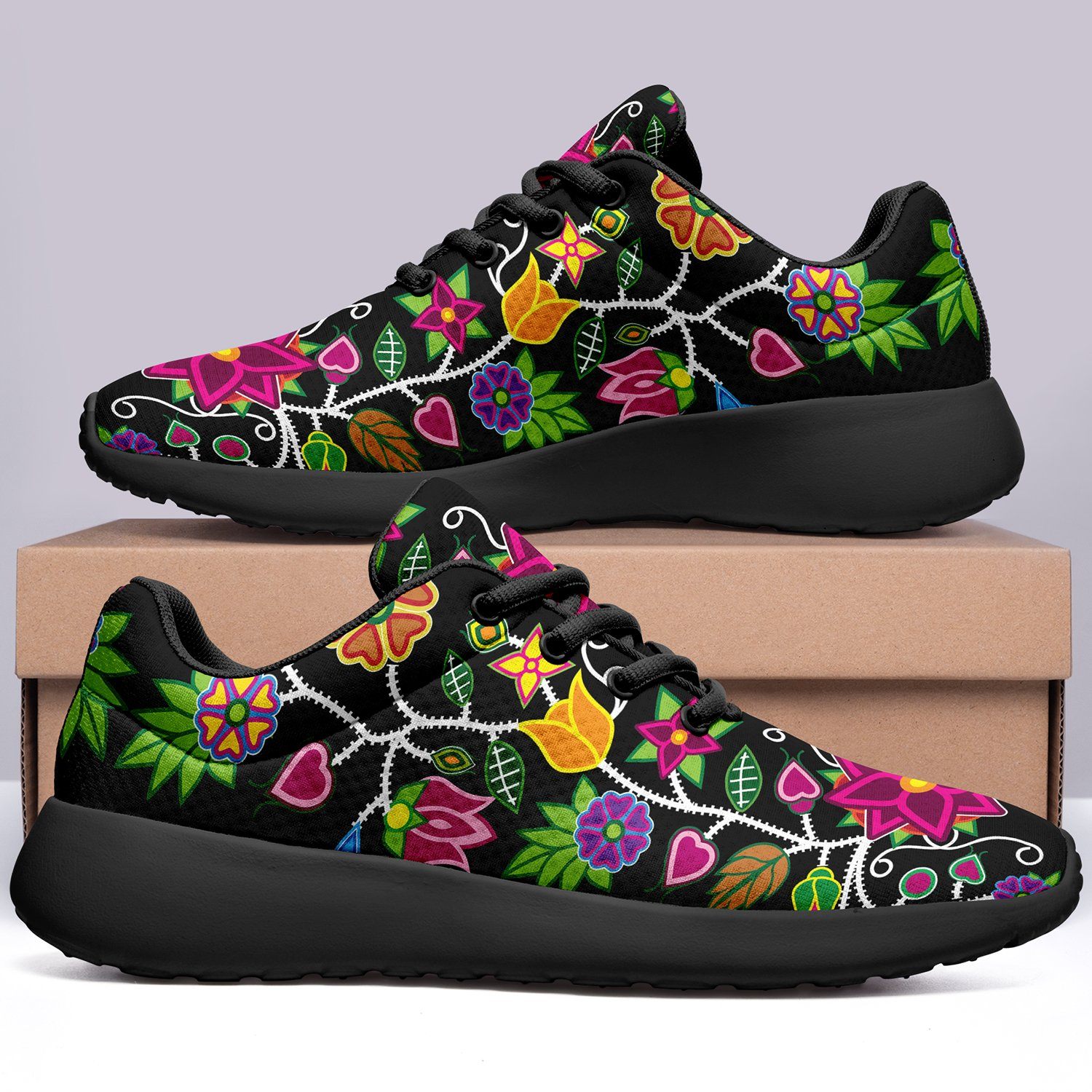 Floral Beadwork Ikkaayi Sport Sneakers 49 Dzine 