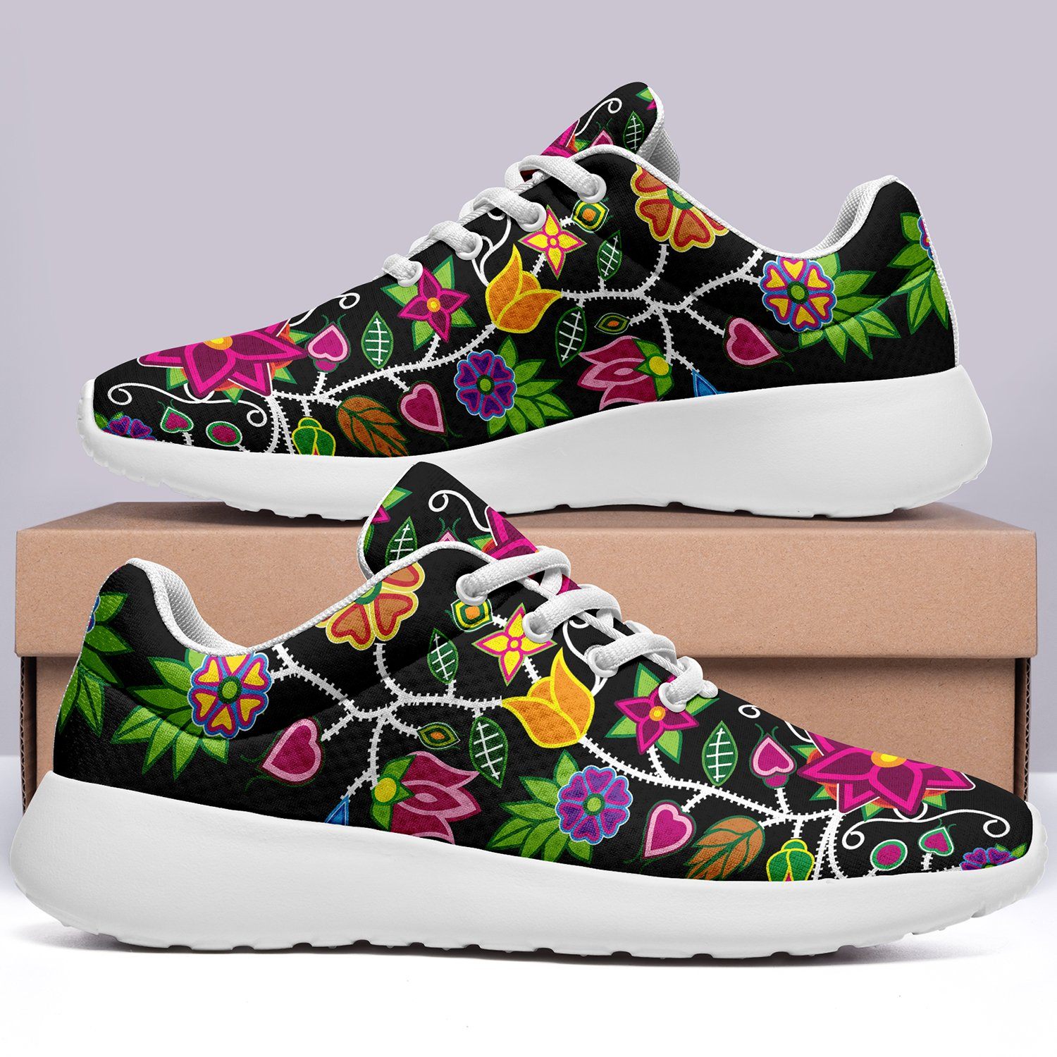 Floral Beadwork Ikkaayi Sport Sneakers 49 Dzine 