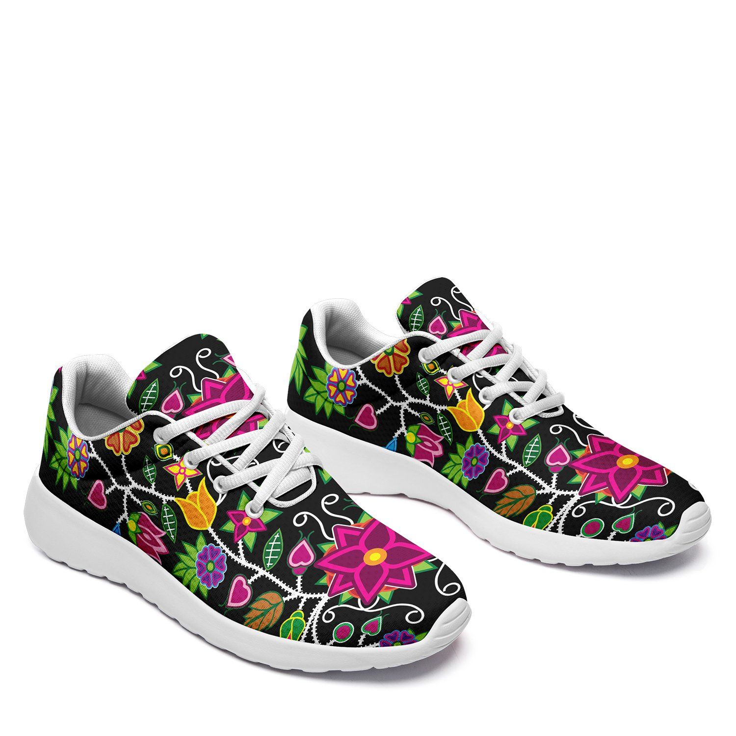 Floral Beadwork Ikkaayi Sport Sneakers 49 Dzine 