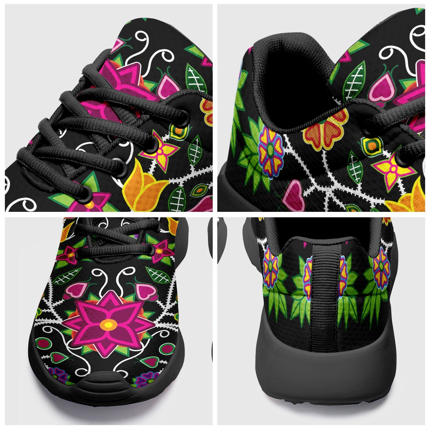 Floral Beadwork Ikkaayi Sport Sneakers 49 Dzine 