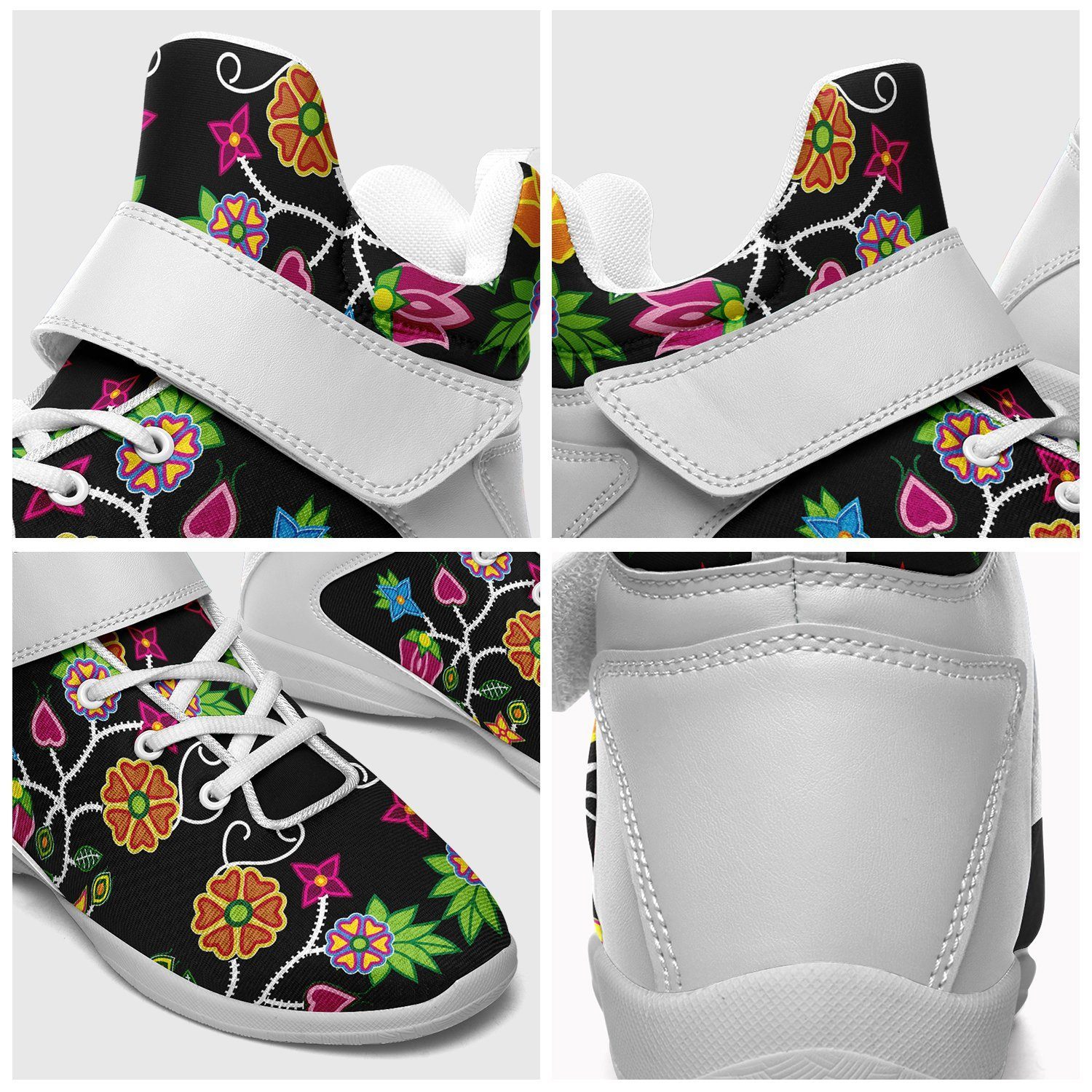 Floral Beadwork Kid's Ipottaa Basketball / Sport High Top Shoes 49 Dzine 